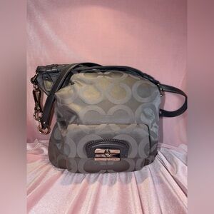 Authentic Vintage Coach Kristin Op Art Signature C Hobo Bag